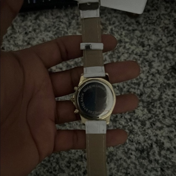 Bell & Ross White and Gold Chronograph Watch with Crystal Bezel main image 11
